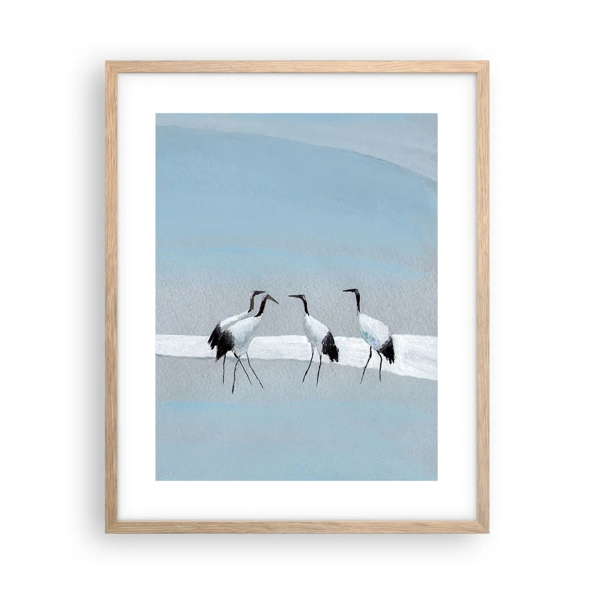 Póster en marco roble claro - Después de un día caluroso - 40x50 cm