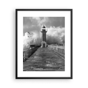 Póster en marco negro - Audaz - 40x50 cm