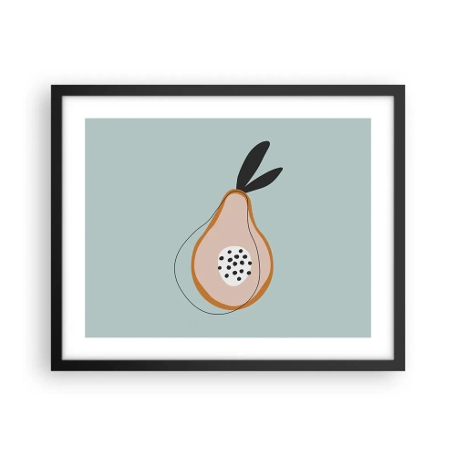 Póster en marco negro - El interior de la naturaleza - 50x40 cm