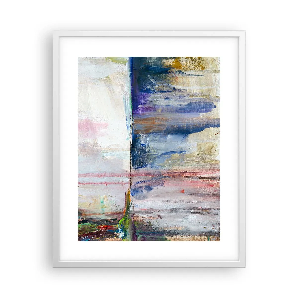 Póster en marco blanco - Impresiones y asociaciones de colores - 40x50 cm