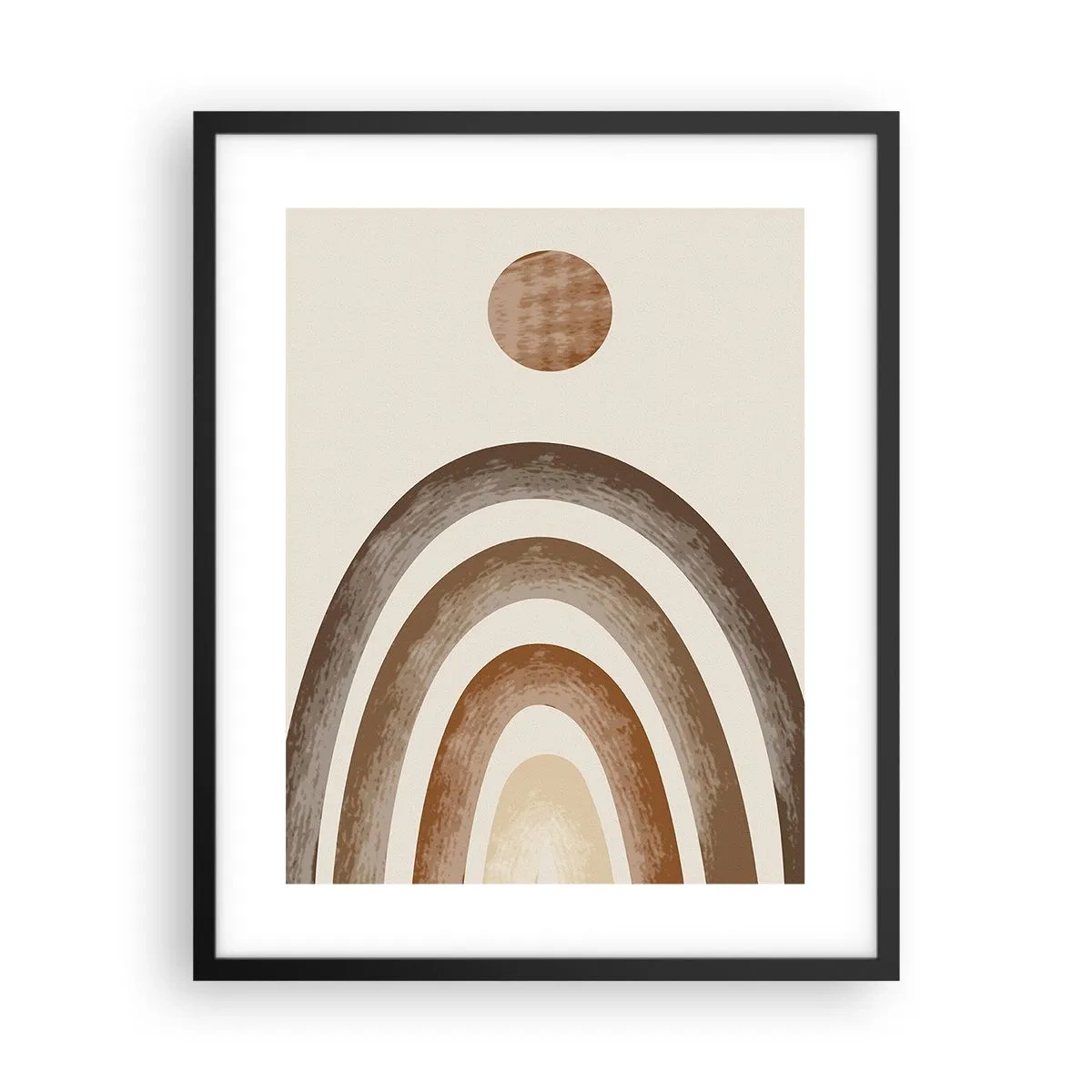 Póster en marco negro - En otro mundo - 40x50 cm