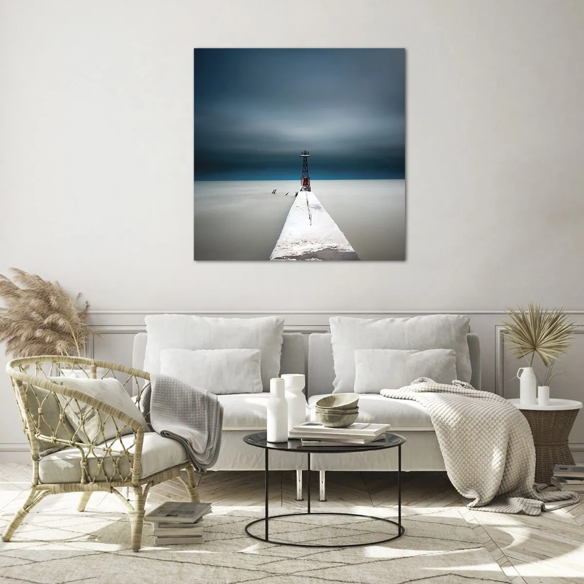 Cuadro sobre vidrio - Impresiones sobre Vidrio - Encuentro con la inmensidad - 40x40 cm