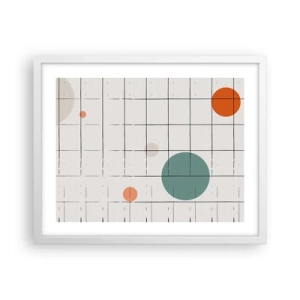 Póster en marco blanco - Atrapados. ¿Nosotros o ellos? - 50x40 cm