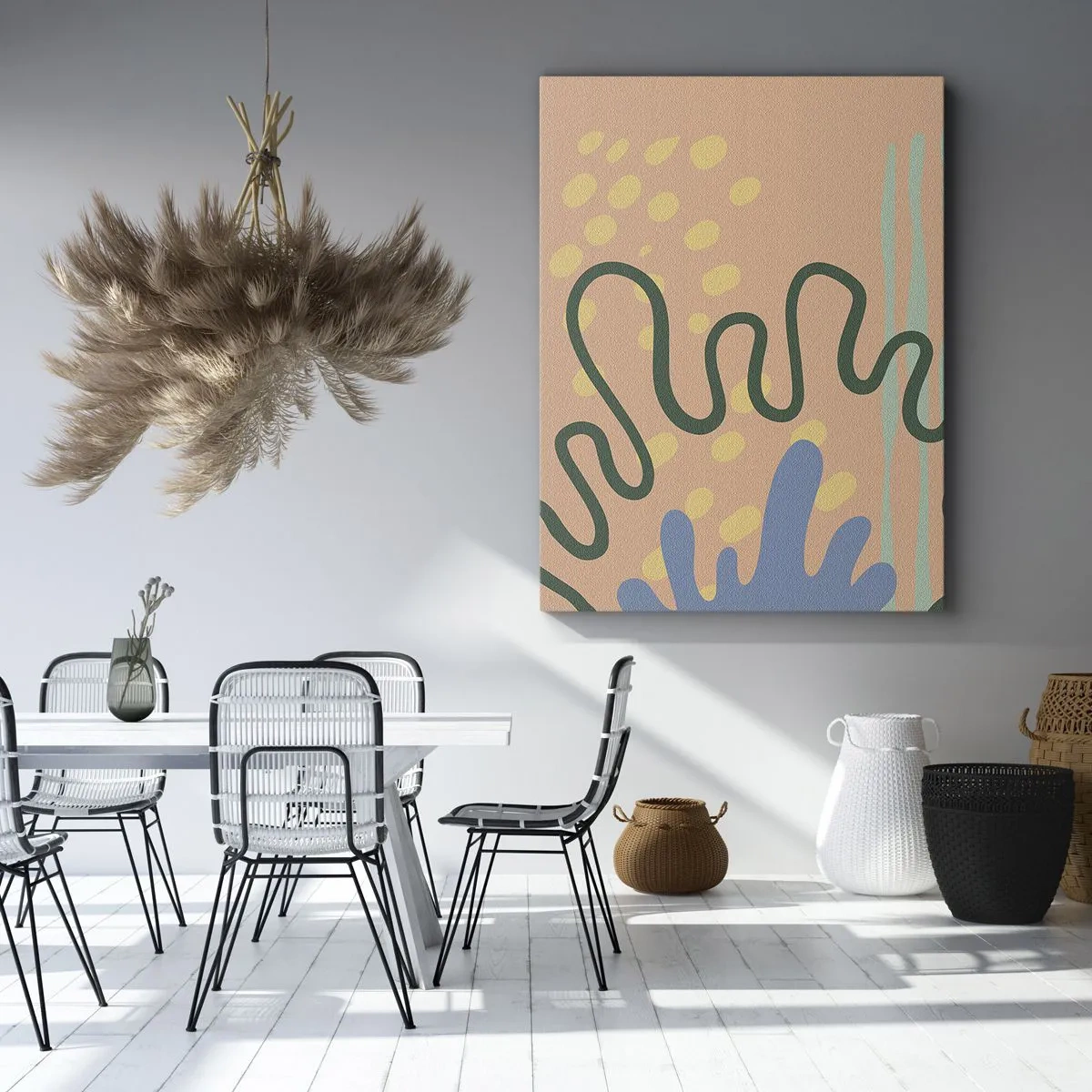 Cuadro sobre lienzo - Impresión de Imagen - Abstracción: la diversidad de la naturaleza - 55x100 cm