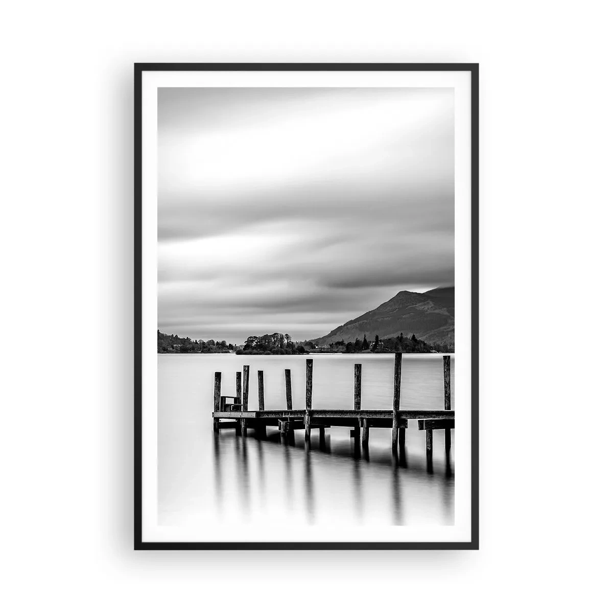 Póster en marco negro - Dulzura y la fuerza - 70x100 cm