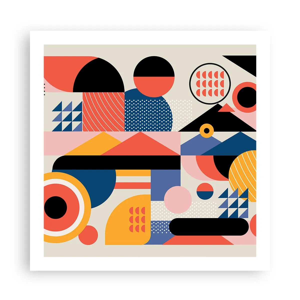 Póster - Composición: juegos - 60x60 cm