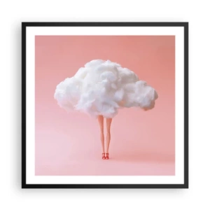 Póster en marco negro - Dulce promesa - 60x60 cm