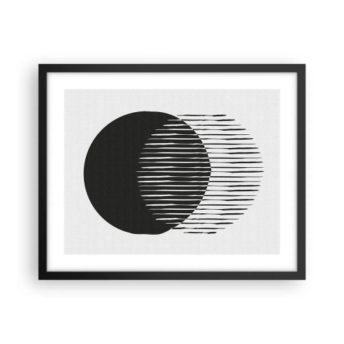 Póster en marco negro - Su alter ego - 50x40 cm