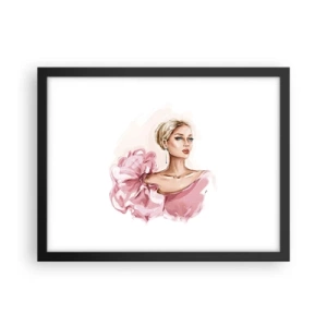 Póster en marco negro - Recuérdame como una pintura... - 40x30 cm