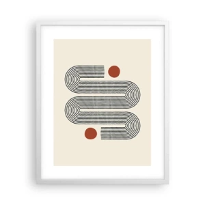 Póster en marco blanco - De principio a fin - 40x50 cm