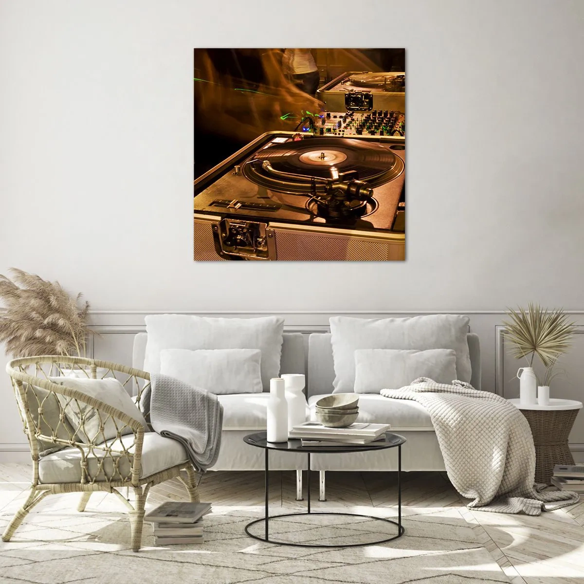 Cuadro sobre vidrio - Impresiones sobre Vidrio - ¿Puedes sentir el poder? - 70x70 cm