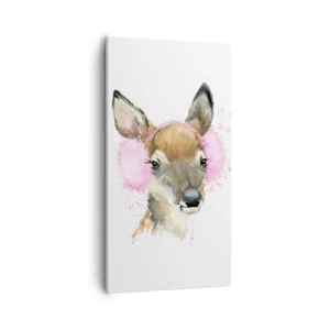 Cuadro sobre lienzo - Impresión de Imagen - Y el frío no te molestará más - 55x100 cm