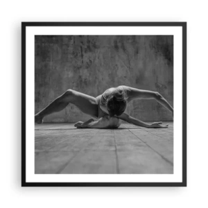 Póster en marco negro - Simetría encontrada - 60x60 cm