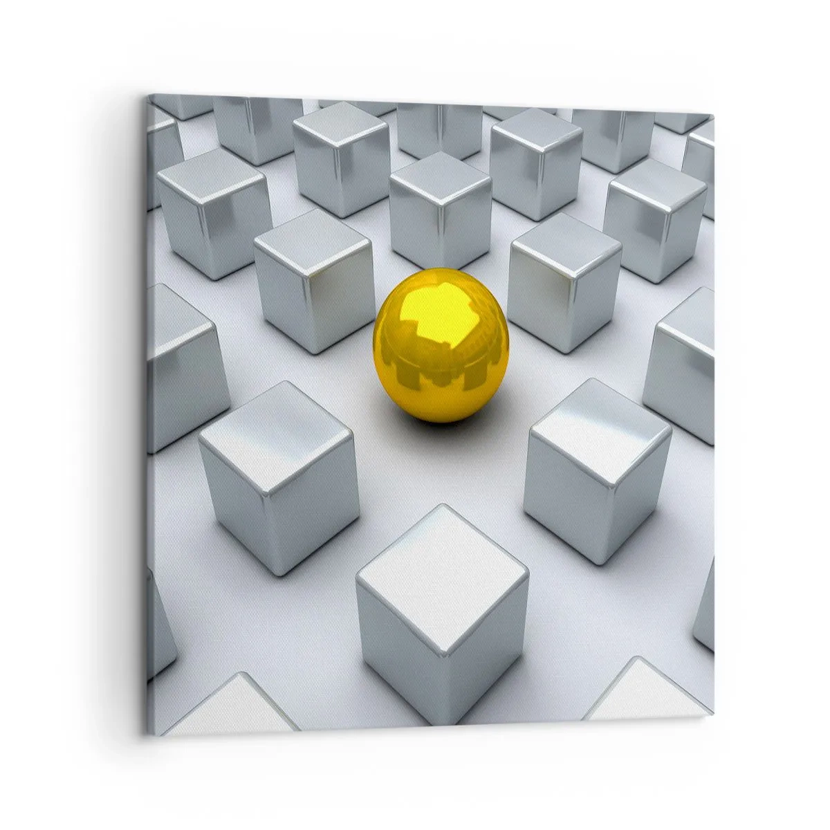 Cuadro sobre lienzo - Impresión de Imagen - ¿Por qué yo? Composición geométrica - 50x50 cm