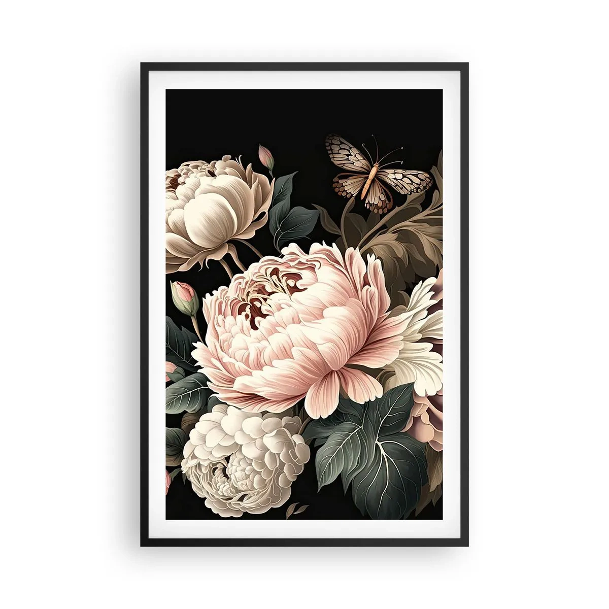 Póster en marco negro - En estilo barroco - 61x91 cm