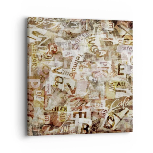 Cuadro sobre lienzo - Impresión de Imagen - Unificando el lenguaje - 40x40 cm