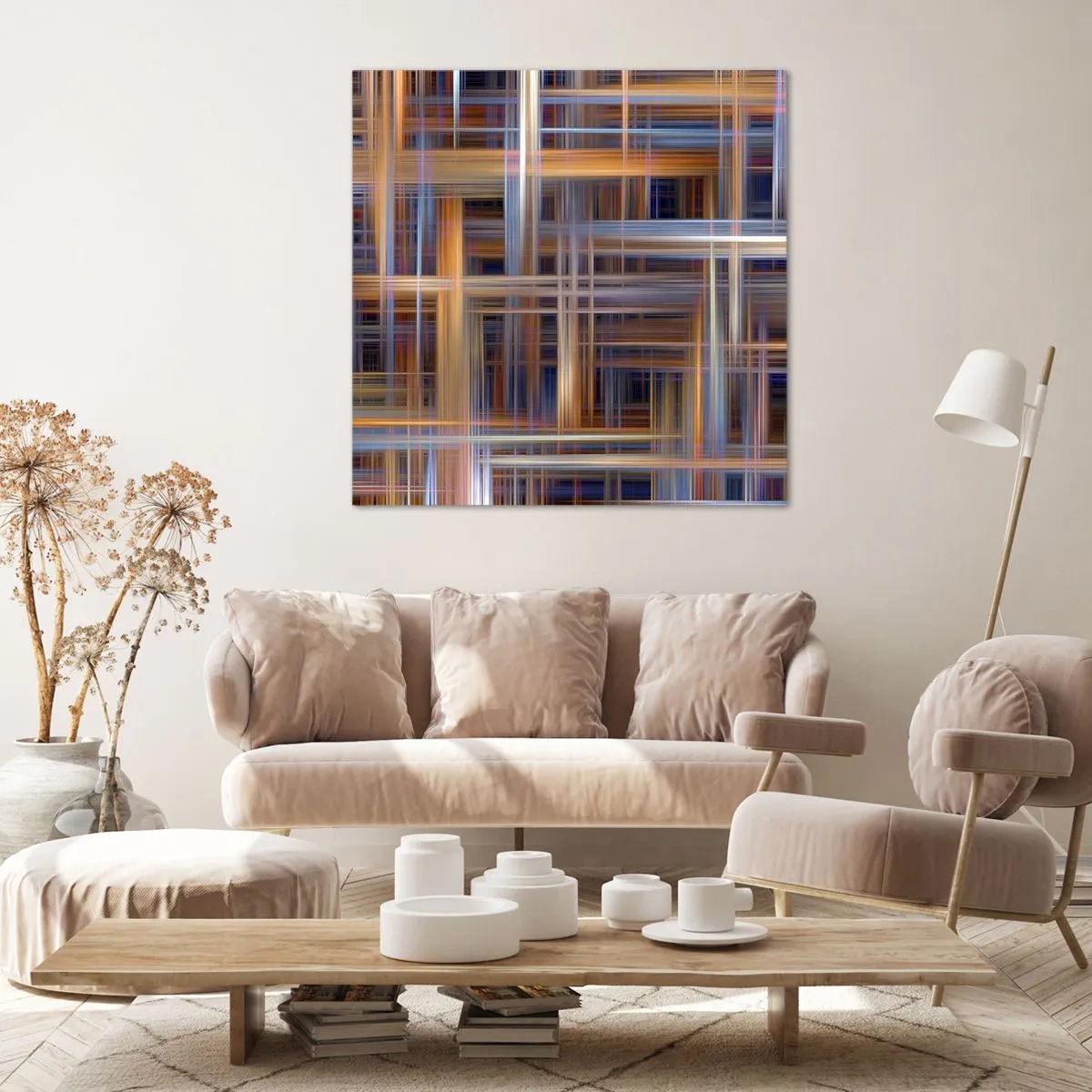 Cuadro sobre lienzo - Impresión de Imagen - Tejido de luz - 60x60 cm