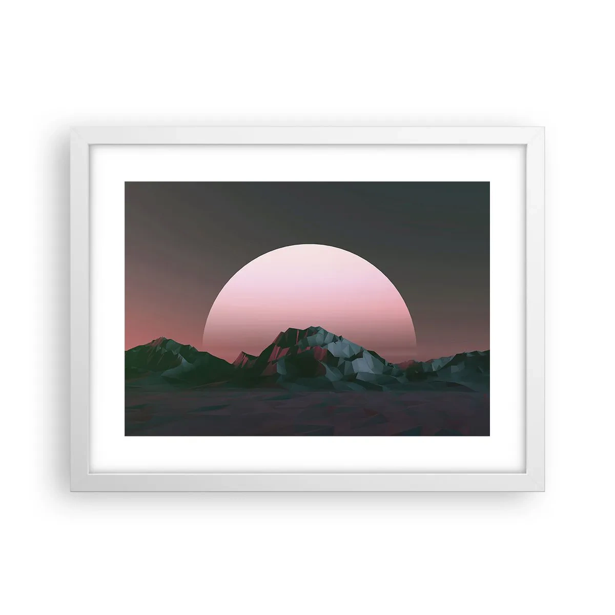 Póster en marco blanco - En una galaxia muy muy lejana - 40x30 cm