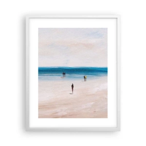 Póster en marco blanco - Necesidad natural - 40x50 cm