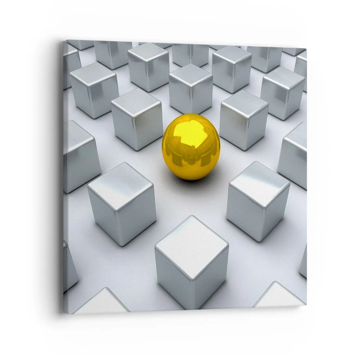 Cuadro sobre lienzo - Impresión de Imagen - ¿Por qué yo? Composición geométrica - 40x40 cm