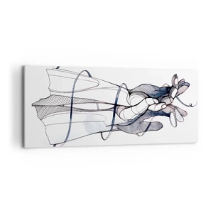 Cuadro sobre lienzo - Impresión de Imagen - Un estudio sobre el contacto - 100x40 cm