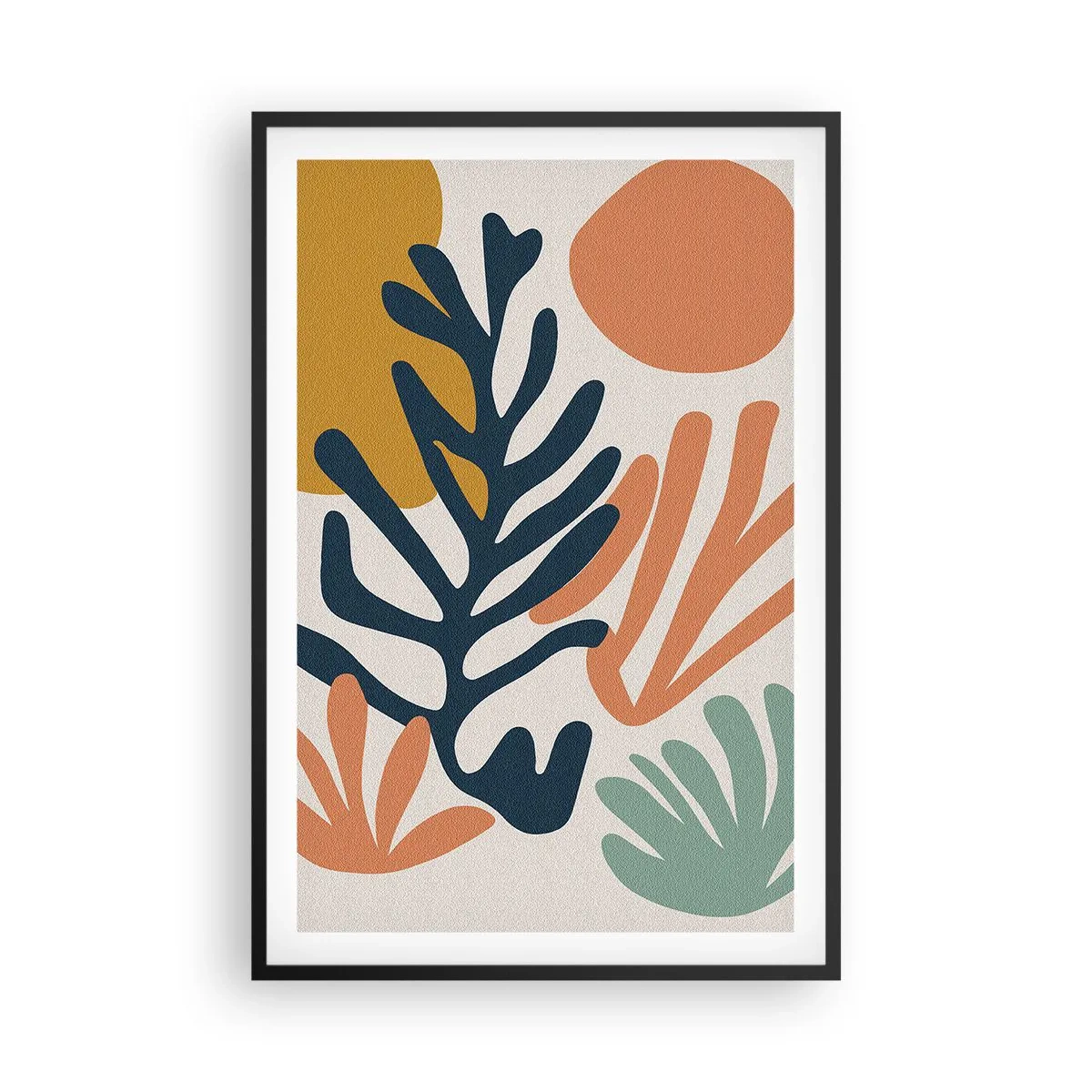 Póster en marco negro - Mares de coral - 61x91 cm