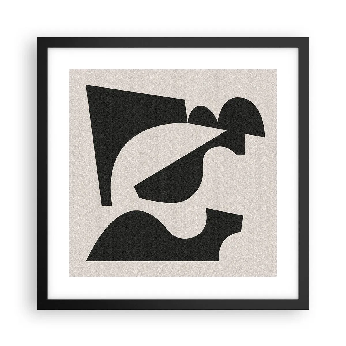 Póster en marco negro - Para automontaje - 40x40 cm