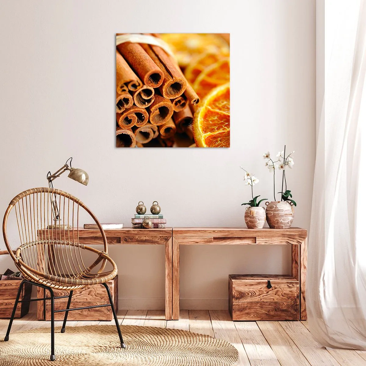 Cuadro sobre lienzo - Impresión de Imagen - ¿Puedes oler su aroma? - 40x40 cm