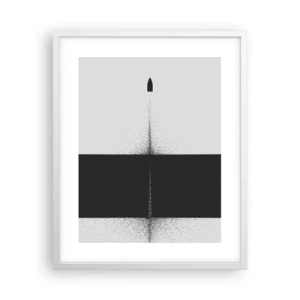 Póster en marco blanco - Directa al objetivo - 40x50 cm