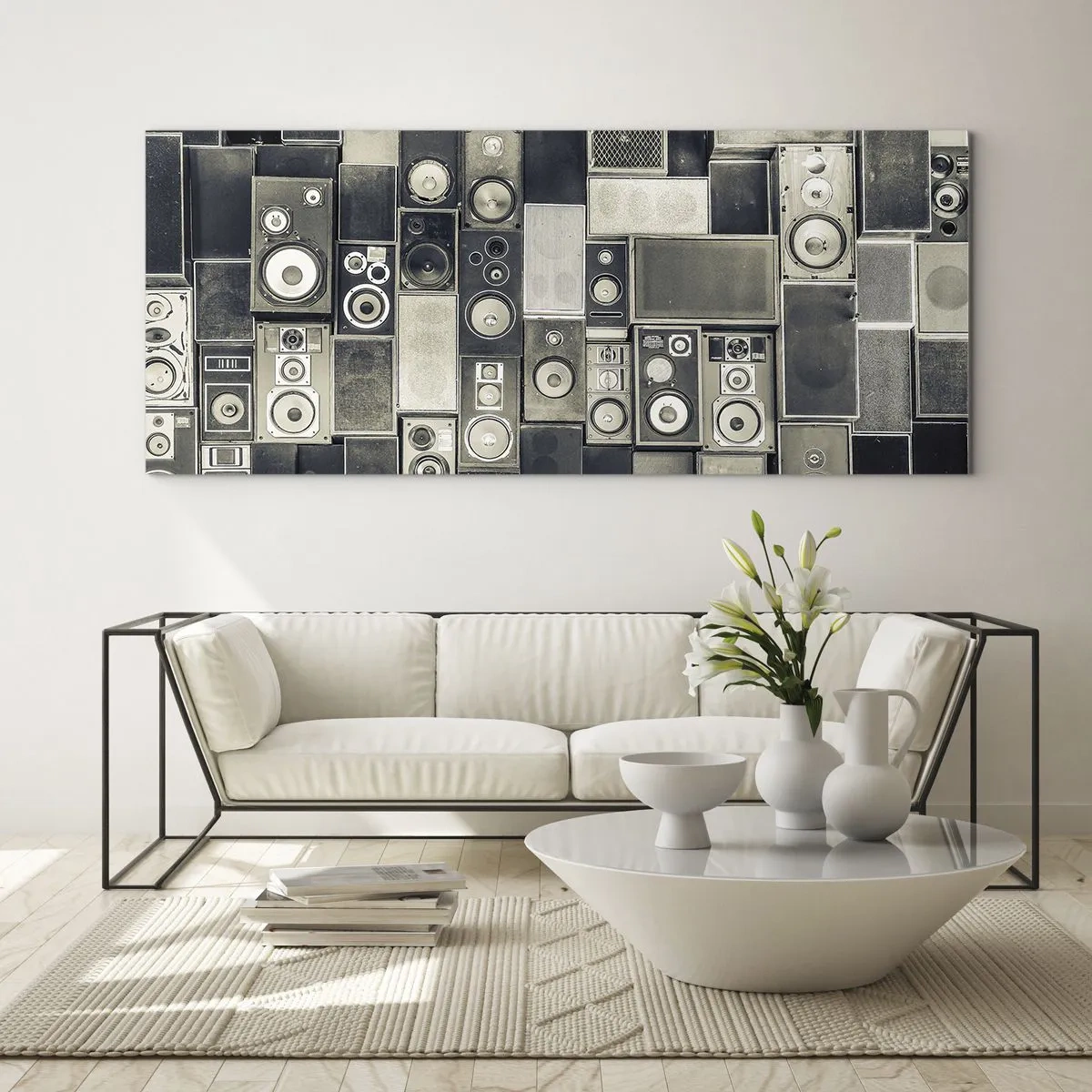 Cuadro sobre vidrio - Impresiones sobre Vidrio - Y todo fluye - 100x40 cm