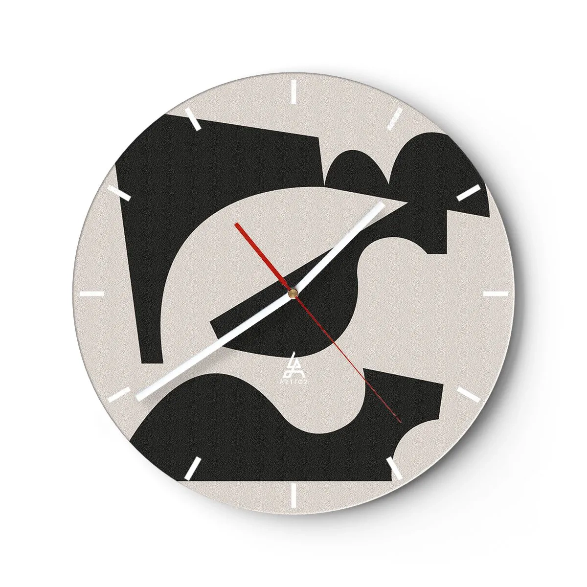 Reloj de pared - Reloj de vidrio - Para automontaje - 40x40 cm