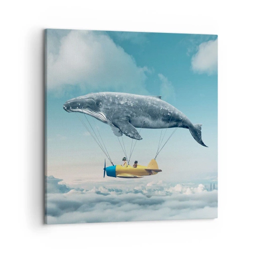 Cuadro sobre lienzo - Impresión de Imagen - ¿Por qué no? - 50x50 cm