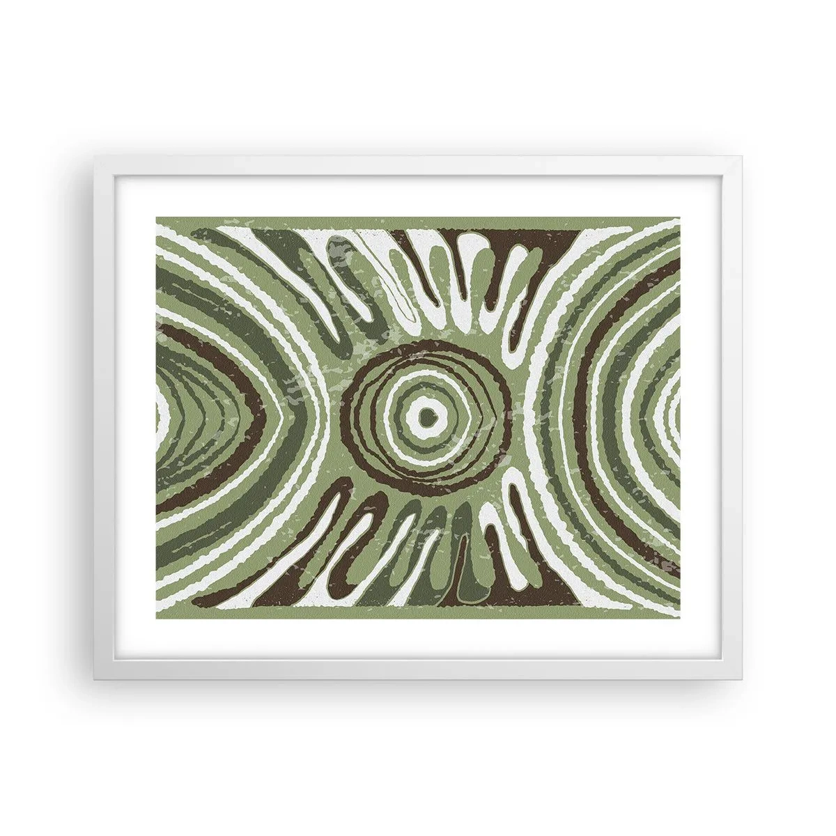 Póster en marco blanco - Explosión de emociones - 50x40 cm