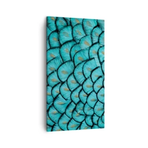 Cuadro sobre lienzo - Impresión de Imagen - La gran gala de las plumas - 45x80 cm