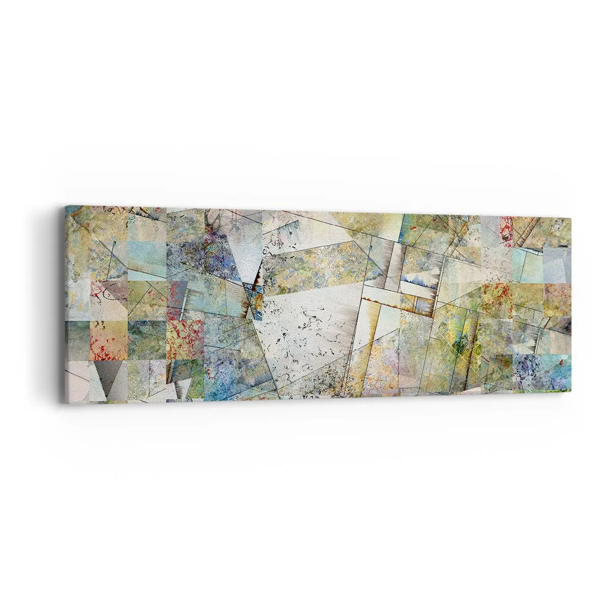 Cuadro sobre lienzo - Impresión de Imagen - Remodelación geométrica - 90x30 cm