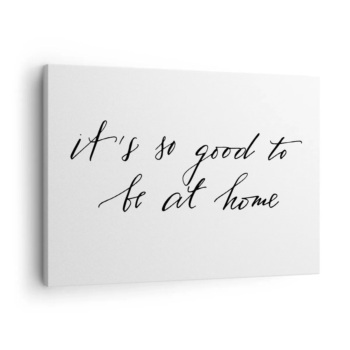 Cuadro sobre lienzo - Impresión de Imagen - Letras de estilo caligráfico sobre fondo blanco. - 70x50cm - Toda la verdad - Decoración de pared moderna para salón y dormitorio ARTTOR