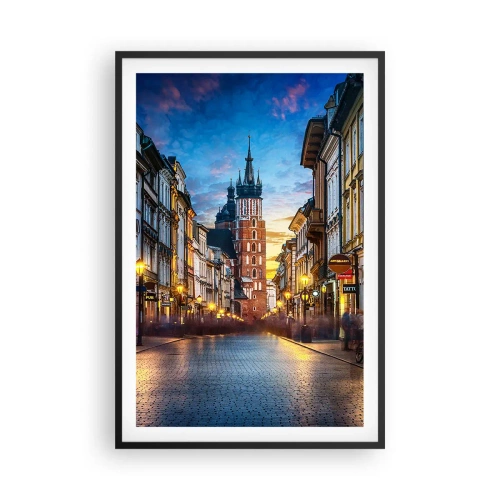 Póster en marco negro - El encanto de Cracovia - 61x91 cm