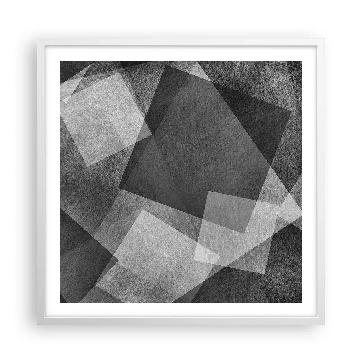 Póster en marco blanco - Un símbolo eterno de permanencia y orden - 60x60 cm