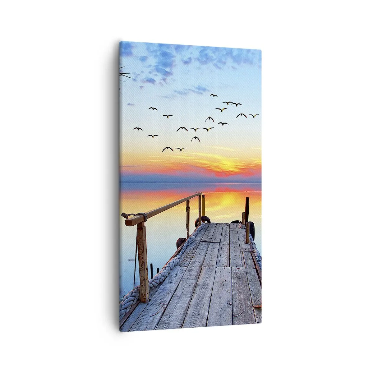 Cuadro sobre lienzo - Impresión de Imagen - Es hora de volver... - 55x100 cm