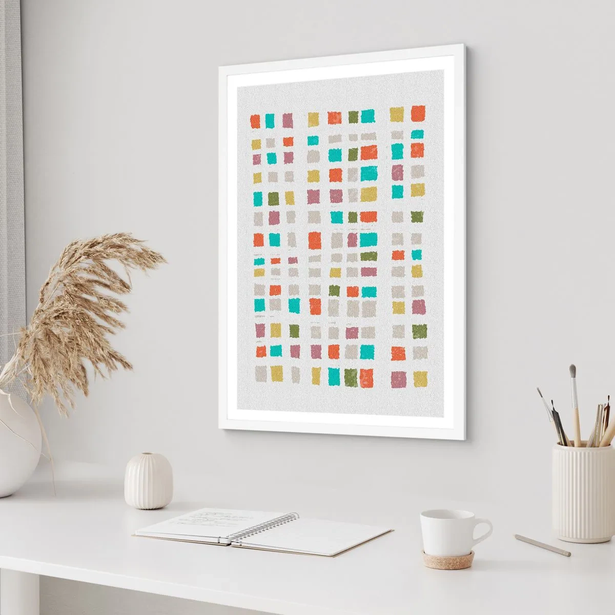Póster en marco blanco - Juego desconocido - 61x91 cm