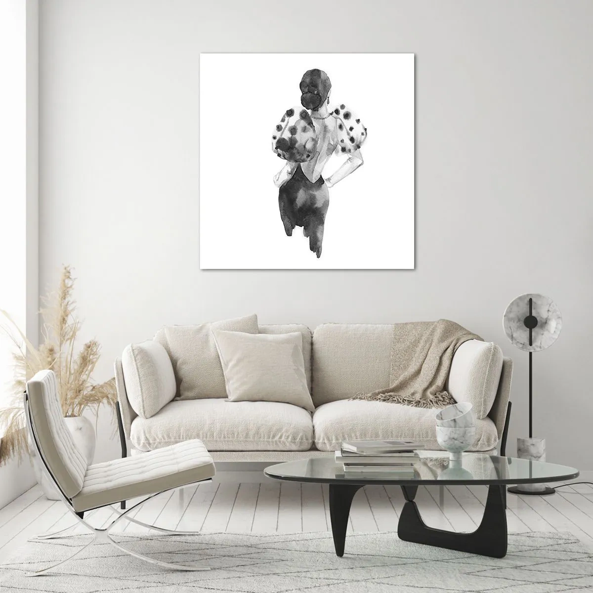 Cuadro sobre vidrio - Impresiones sobre Vidrio - Pasa justo por aquí - 70x70 cm
