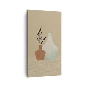 Cuadro sobre lienzo - Impresión de Imagen - Jarrón y su idea - 45x80 cm
