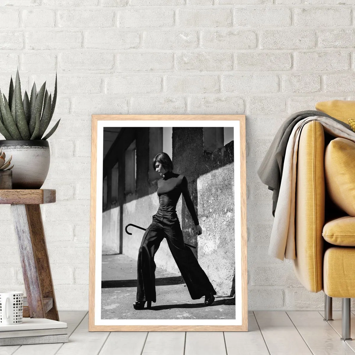 Póster en marco roble claro -  Elegancia urbana - 61x91 cm