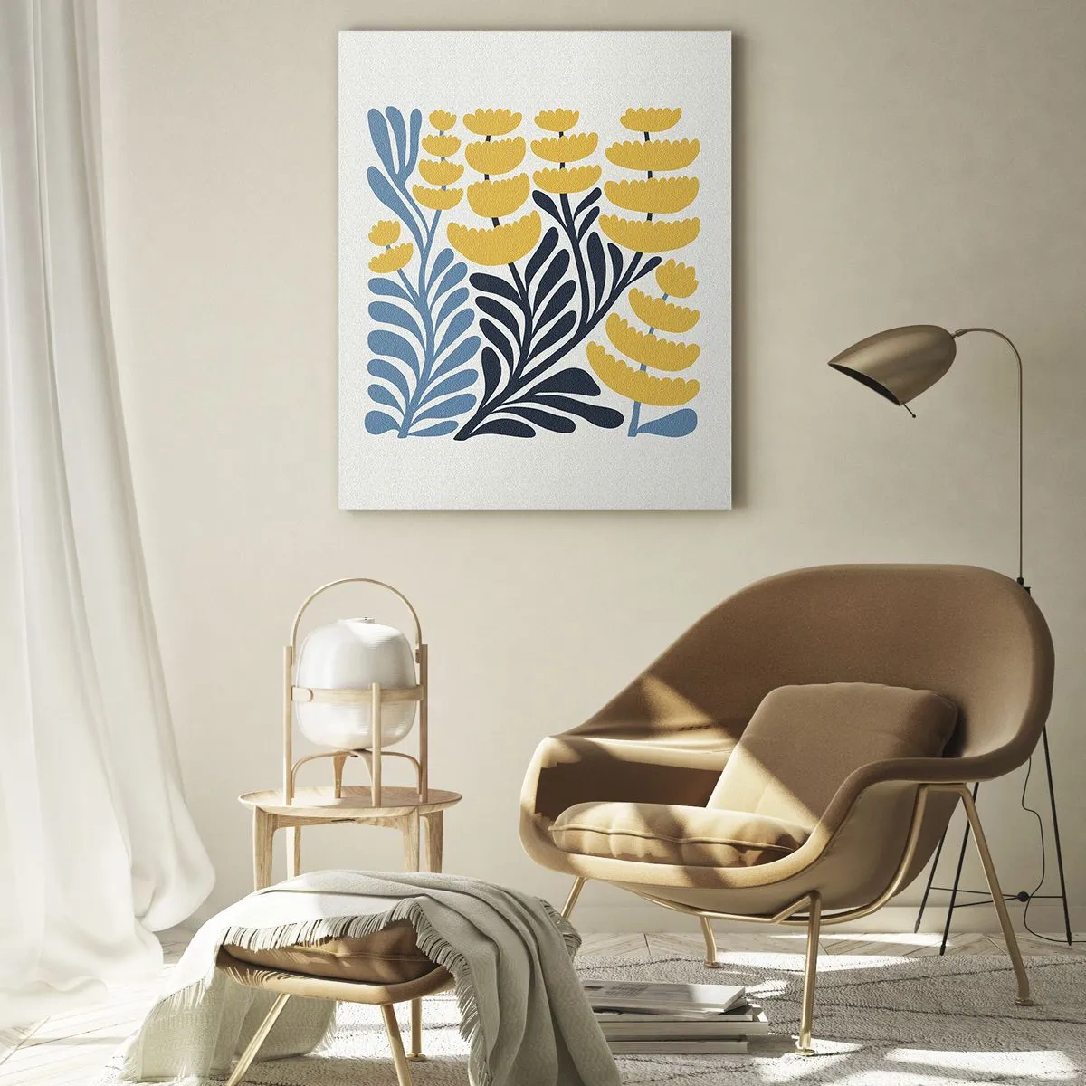 Cuadro sobre vidrio - Impresiones sobre Vidrio - Manto soleado - 80x120 cm