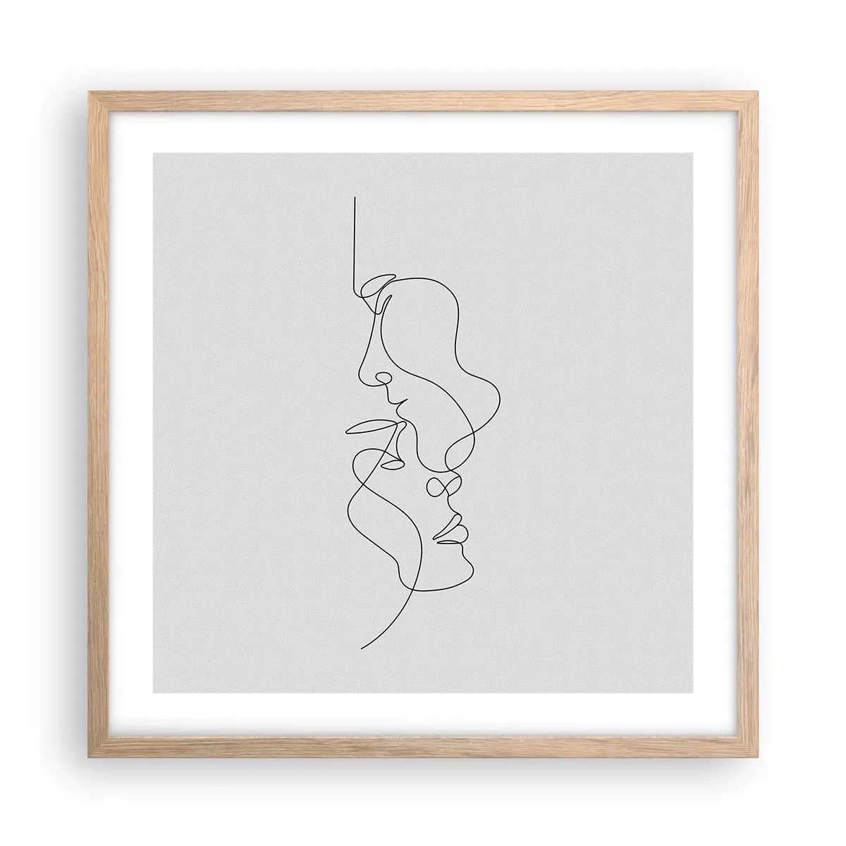 Póster en marco roble claro - El calor de los deseos lúgubres - 50x50 cm