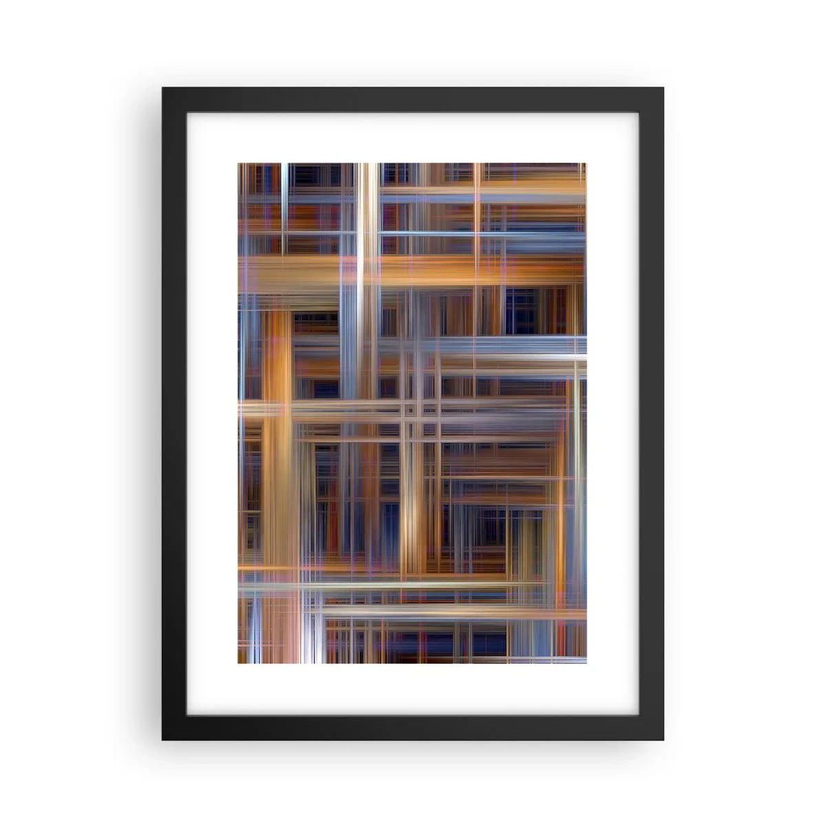 Póster en marco negro - Tejido de luz - 30x40 cm