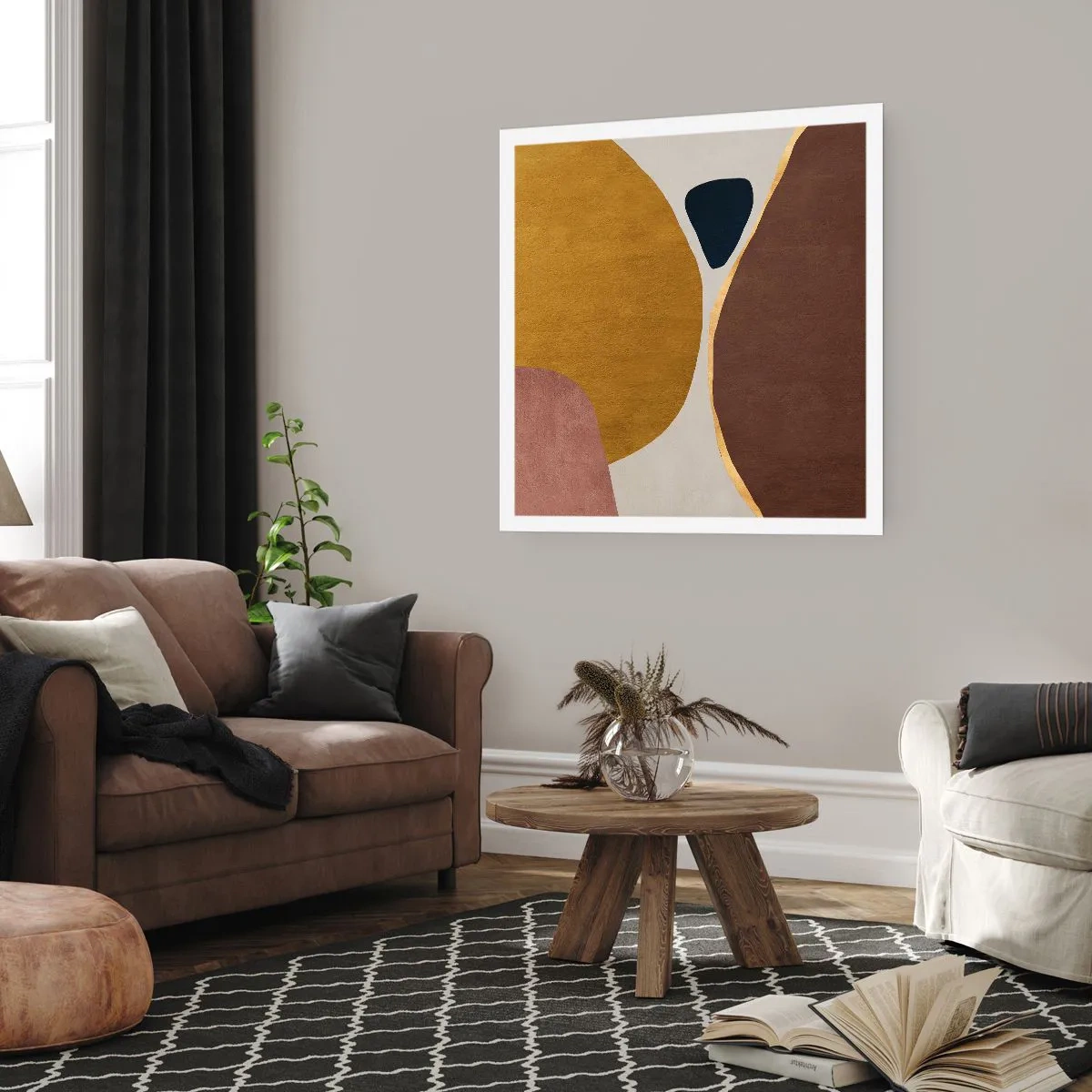 Póster - Abstracción - un lugar en el espacio - 40x40 cm