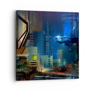 Cuadro sobre lienzo - Impresión de Imagen - En un futuro próximo - 40x40 cm