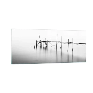 Cuadro sobre vidrio - Impresiones sobre Vidrio - ¿Y si no hay mundo? - 100x40 cm