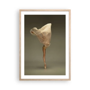 Póster en marco roble claro - A punto de volar - 50x70 cm